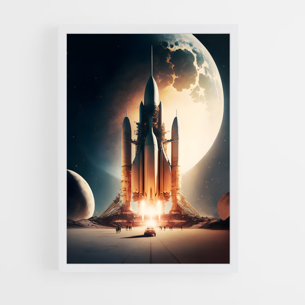 Poster L'Odyssée Spatiale – affiche Missions spatiales (vue 3)